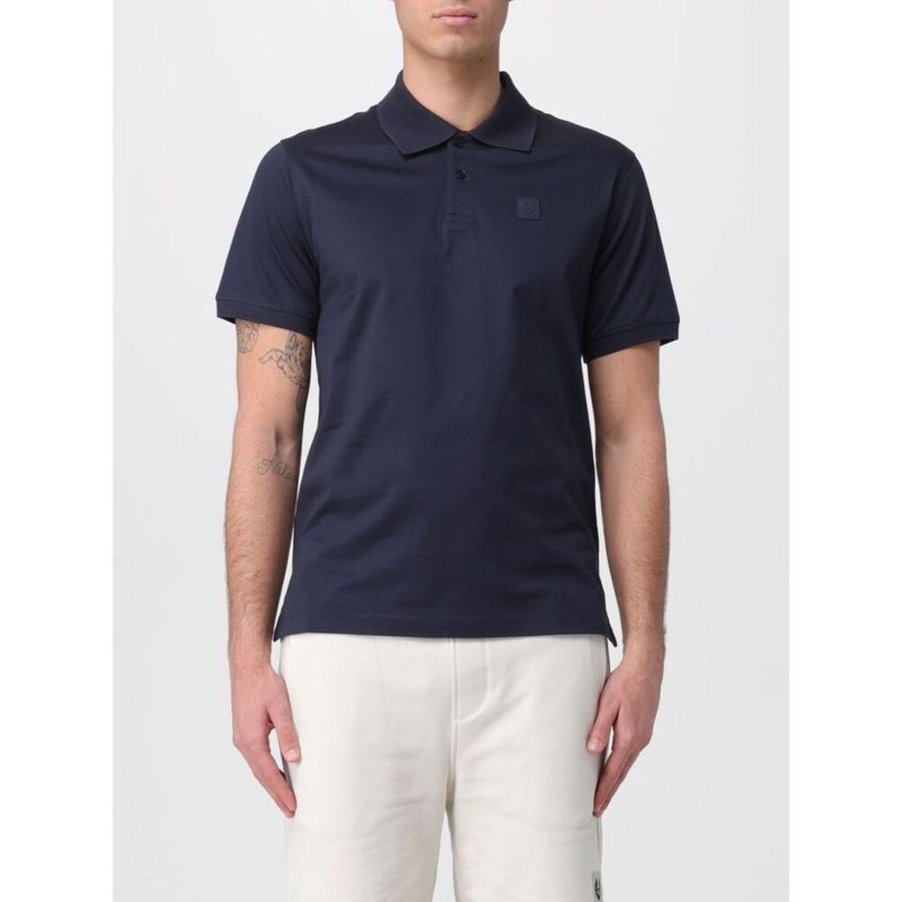 Belstaff Men Cotton Polo With Logo Belstaff